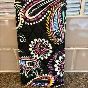 Vera Bradley Black and Pink Paisley Sunglasses Case